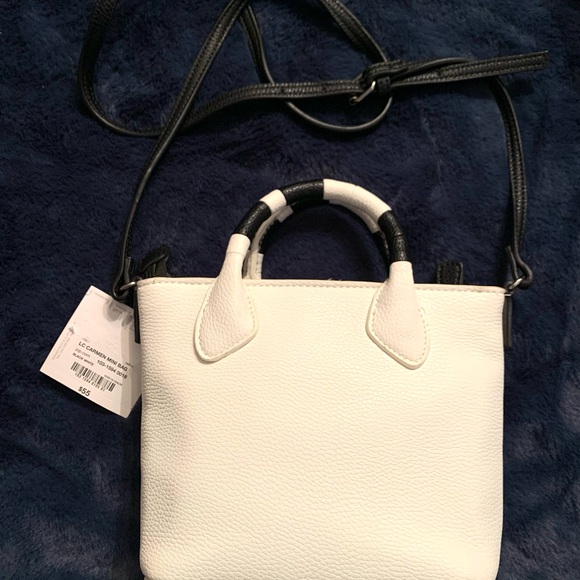 Liz Claiborne NWT LC Carman Mini Bag Crossbody Black & White - Picture 3 of 9